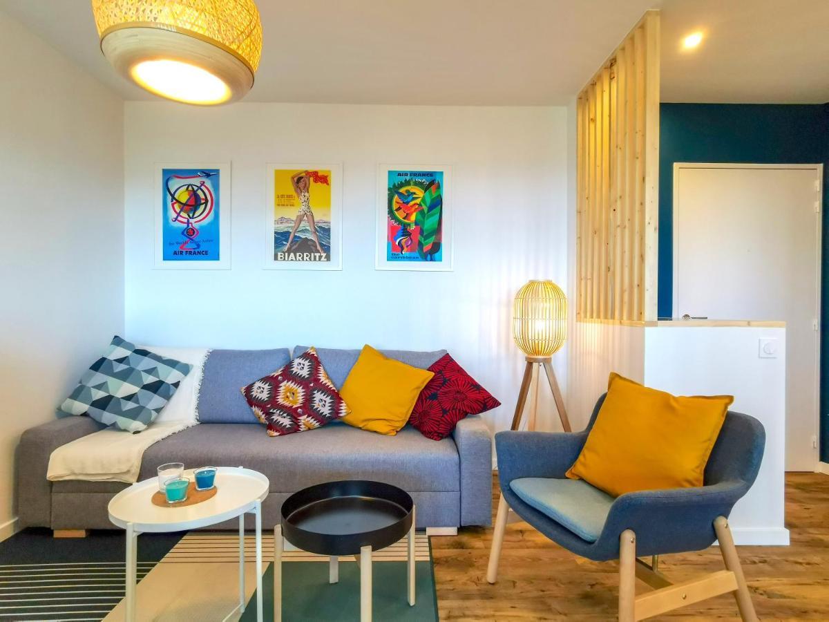 Ilunabarra - Appartement Calme, Vue Mer, Parking - Wifi Ciboure Εξωτερικό φωτογραφία